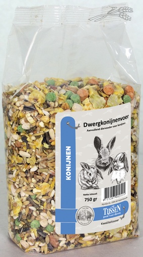 [KV00251] Dwergkonijnenvoer (750 gr.)
