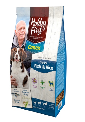 [HF920072] HobbyFirst Senior Fish & Rice (3 kg.)