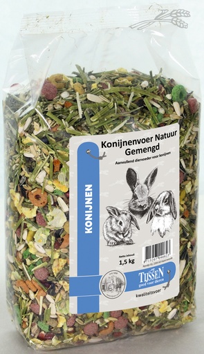 [KV09082] Tijssen Konijnenvoer Natuur Gemengd (1.5 kg.)