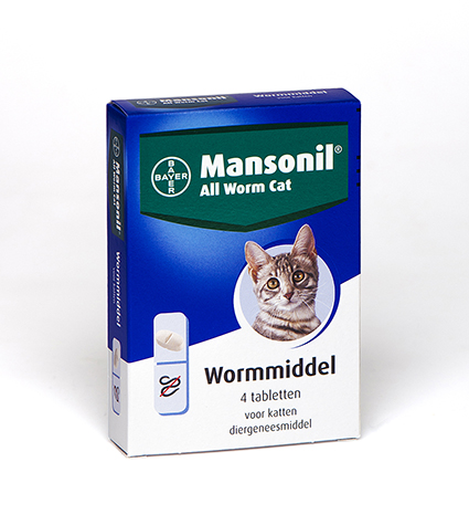 [B80651555] Mansonil All Worm Cat (4 tabletten)