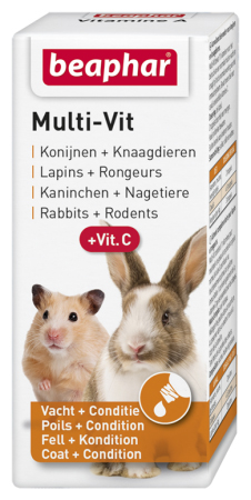 [BO19413] Beaphar Multi-Vit Konijnen en Knaagdieren (20 ml.)