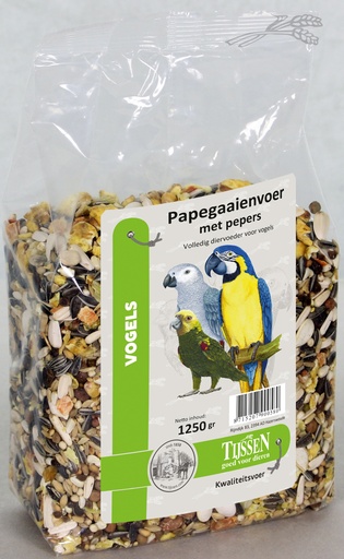 [VV0058] Tijssen Papegaaienvoer+Pepers (1.25 kg.)