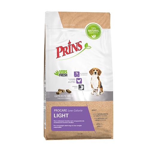 [PR07046] Prins Dog Pressed Light Low Calorie (3 kg.)