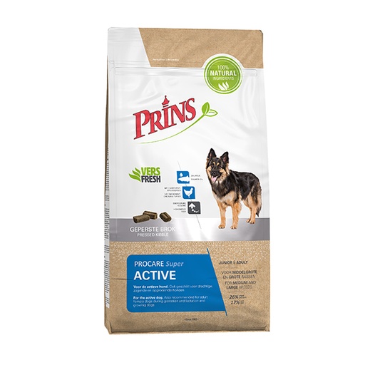 [PR03046] Prins Dog Pressed Super Active  (3 kg.)