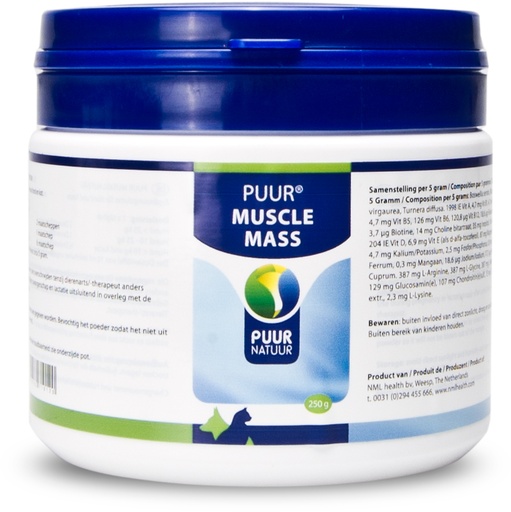 [PNSPIER2] Puur Muscle Mass/Spieropbouw H+K (250 gr.)