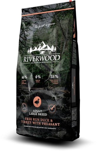 [JP141203] Riverwood Adult Large Breed Duck & Turkey With Pheasant (12 kg.)
