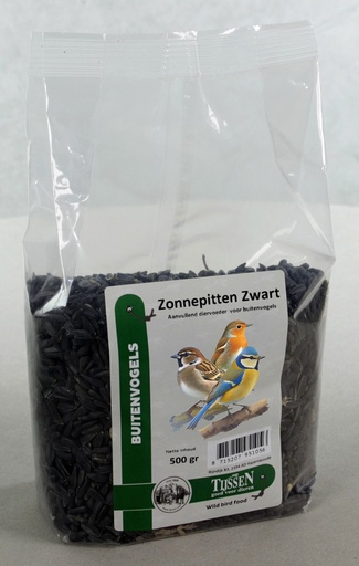 [VV025105] Tijssen Zonnepitten Zwart (500 gr.)