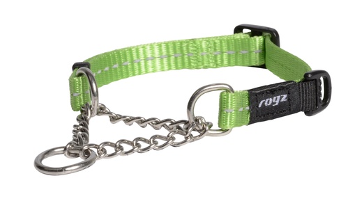 [RHC14L] Rogz Utility Control Chain Halsband (Lime Reflective, Small)