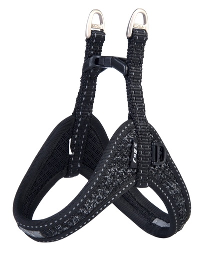 [RSJQ32A] Rogz Utility Fast Fit Tuig (Black Reflective, Extra Extra Small)