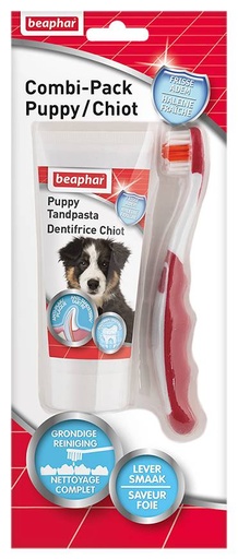 [BP12080] Tandpasta & Borstel Combi-Pack Puppy (1 st.)