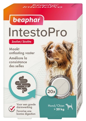 [BP14127] Beaphar Intestopro hond vanaf 20 kg (20 tab.)