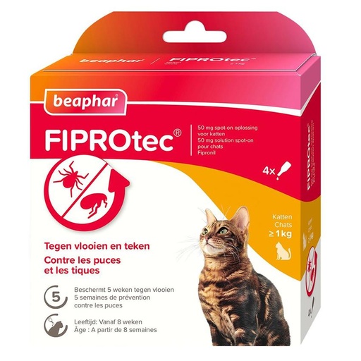 [BP15490] FiproTec Cat 3+1 Pipet 4 pip.