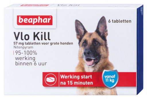 [BP22648] Beaphar Vlo Kill hond vanaf 11 kg (6 tab.)