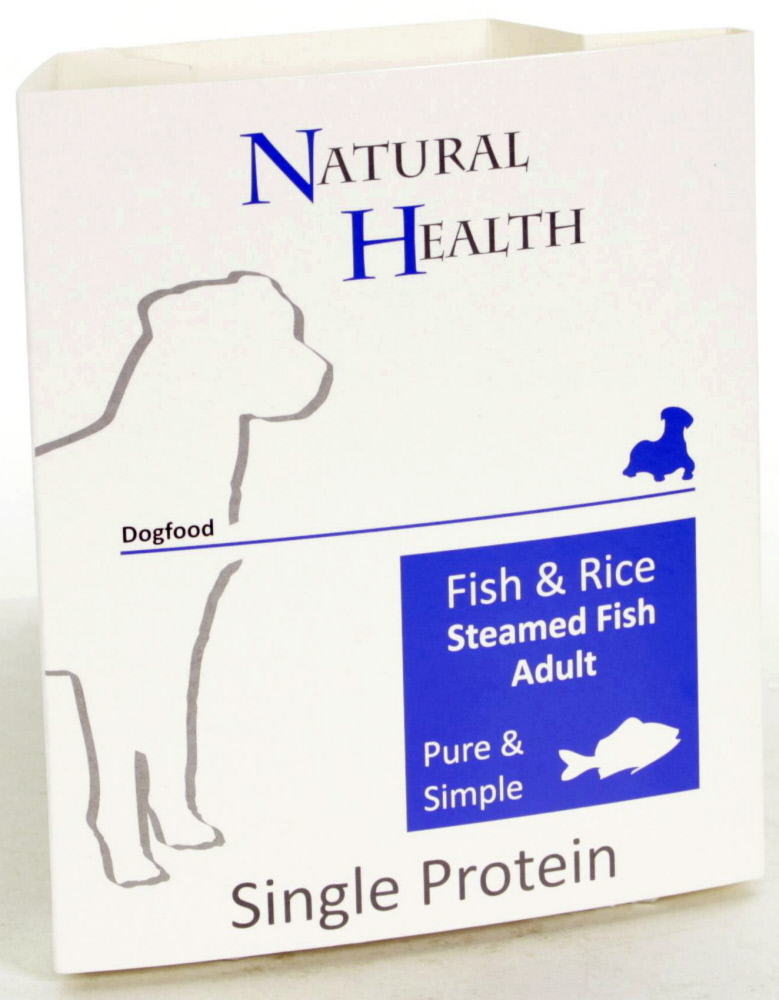 Natural Health Dog Steamed P&S Fish & Rice