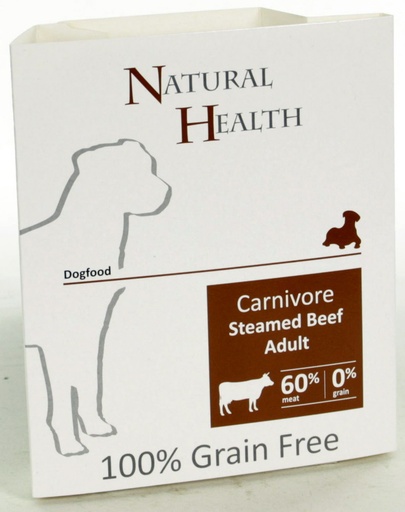 [NH116] Natural Health Dog Steamed Carnivore Beef 7 x 395 gr.