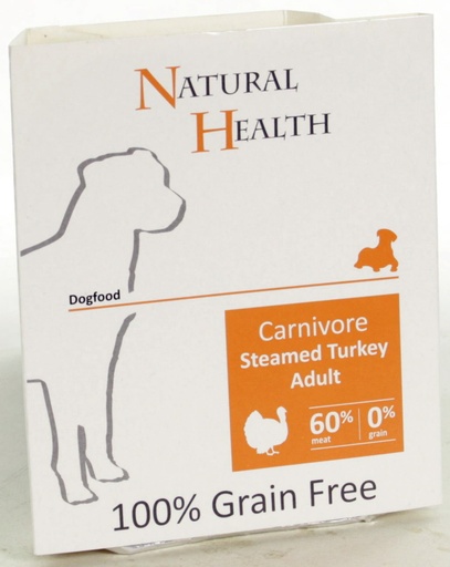 [NH121] Natural Health Dog Steamed Carnivore Turkey 7 x 395 gr.