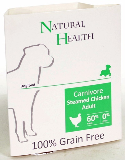 [NH123] Natural Health Dog Steamed Carnivore Chicken 7 x 395 gr.