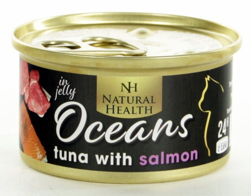 [NH934] Natural Health Cat Oceans Tuna & Salmon (24 x 85 gr.)