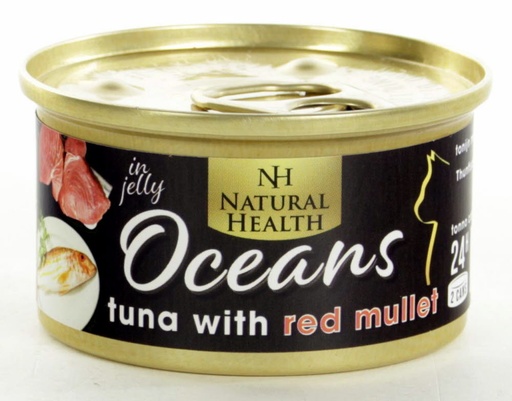 [NH938] Natural Health Cat Oceans Tuna & Red Mullet (24 x 85 gr.)