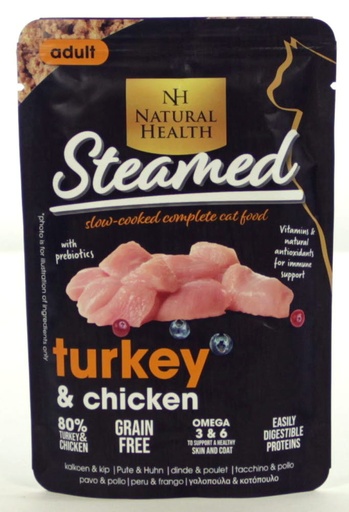 [NH961] Natural Health Cat Steamed Turkey (12 x 85 gr.)
