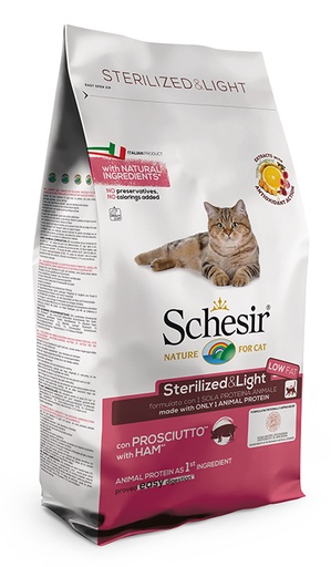 [AG10749] Schesir Cat Dry Sterilized Ham (1.5 kg.)