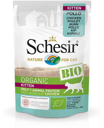 [AG14450] Schesir Cat Bio Kitten Chicken (16 x 85 gr.)
