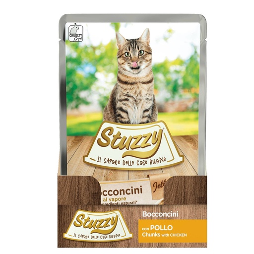 [AG15372] Stuzzy Cat Chicken Jelly (24 x 85 gr.)