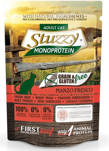 [AG18301] Stuzzy Cat Grain Free MoPr Beef (20 x 85 gr.)