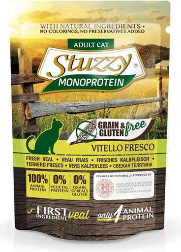 [AG18302] Stuzzy Cat Grain Free MoPr Veal (20 x 85 gr.)