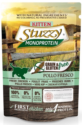 [AG18306] Stuzzy Cat Grain Free MoPr Kitten Chicken (16 x 85 gr.)