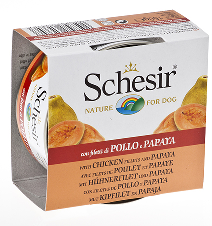 [AG61370] Schesir Dog Fruit Chicken & Papaya (10 x 150 gr.)