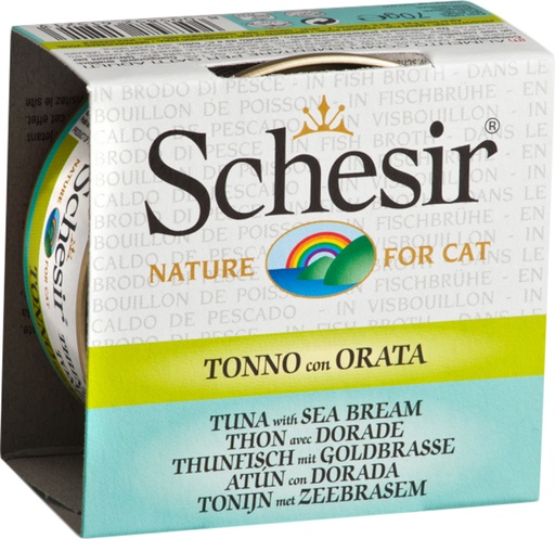 [AG61521] Schesir Cat Broth Tuna & Sea Bream (12 x 70 gr.)