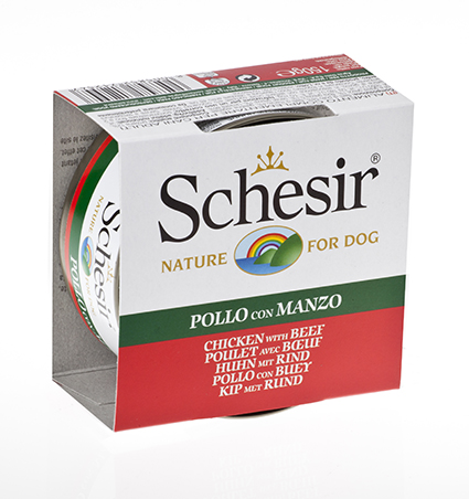 Schesir Dog Jelly Chicken Fillets & Beef