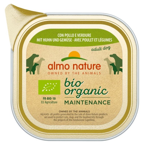 [AL0300] Almo Nature Daily Bio Dog Kip &Groenten (32 x 100 gr.)