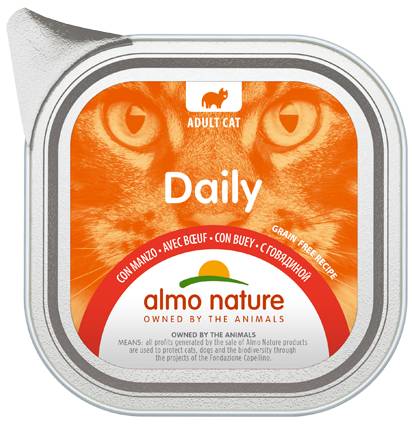 [AL0350] Almo Nature Daily Menu Alu met Rund (32 x 100 gr.)