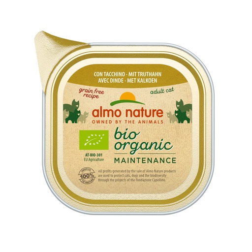 [AL0453] Almo Nature Bio Cat Kalkoen (19 x 85 gr.)