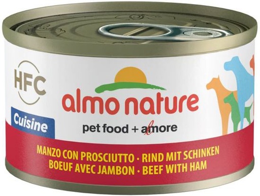 [AL5545] Almo Nature Dog HFC Cuisine Rund Ham 24 x 95 gr. (24 x 95 gr.)