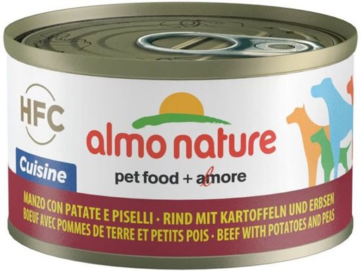 [AL5570] Almo Nature Dog HFC Cuisine Rund Aardappel Erwten (24 x 95 gr.)