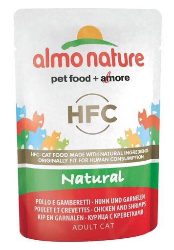 [AL5802] Almo Nature Kip en Garnalen (24 x 55 gr.)