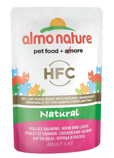 [AL5803] Almo Nature Kip en Zalm (24 x 55 gr.)