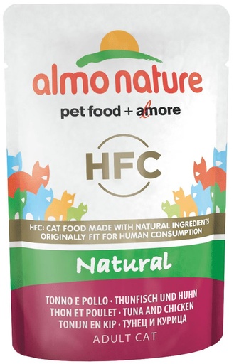 [AL5805] Almo Nature Tonijn en Kip (24 x 55 gr.)