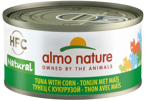 [AL9033] Almo Nature Tonijn met Mais (24 x 70 gr.)