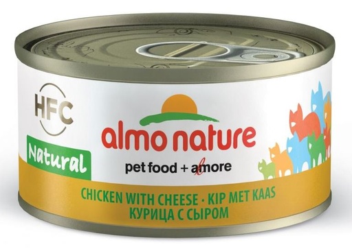 [AL9083] Almo Nature Kip met Kaas (24 x 70 gr.)