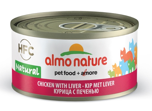 [AL9413H] Almo Nature Kip met Lever (24 x 70 gr.)