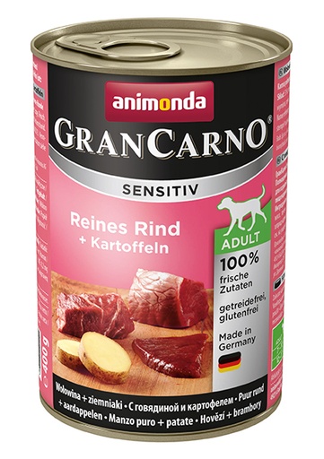 [AM82409] Grancarno Sens.Pure Beef+Potatoes (6 x 400 gr.)