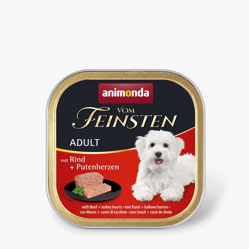 [AM82612] Feinsten Dog Adult Rund+Kalkoenhart (22 x 150 gr.)