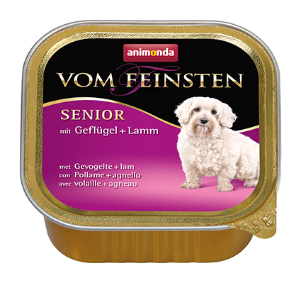 [AM82623] Feinsten Dog Senior Gevogelte+Lam (22 x 150 gr.)