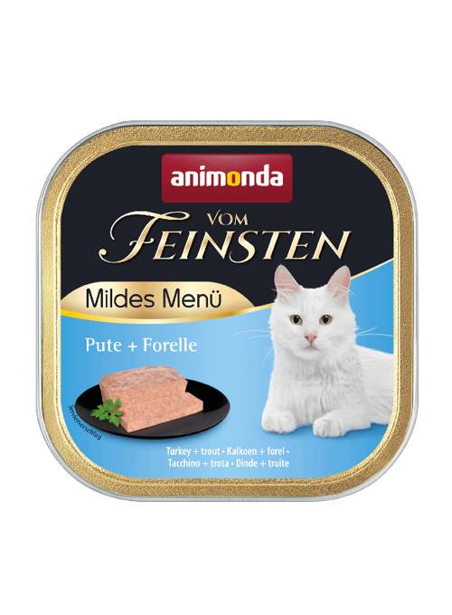 Feinsten Cat Mild Menu Kalkoen+Forel
