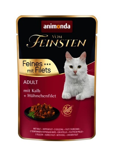 [AM83062] Feinsten Pouch Kalfsvlees+Kipfilet (18 x 85 gr.)