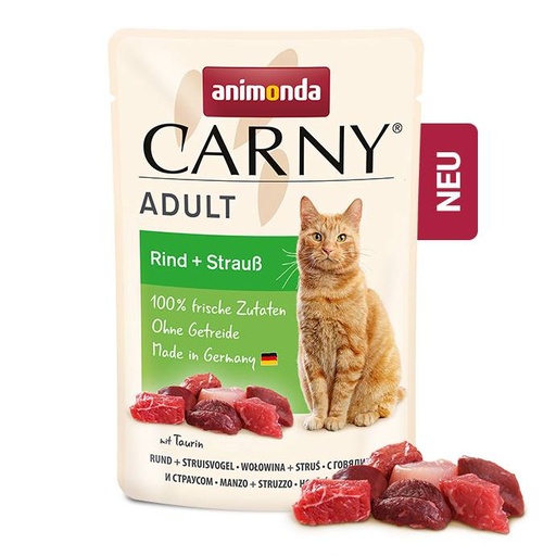 [AM83080] Carny Pouch Rund/Struisvogel (12 x 85 gr.)